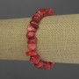Bransoletka z koralowych fragmentów, średnica 9–12×5–7 mm, długość 18 cm, elastyczna