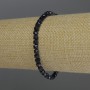 Bransoletka z awenturynu „Noc Kairu” fasetowane kostki, średnica 4 mm, długość 18 cm, elastyczna