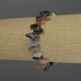 Bransoletka z drobin turmalinu o średnicy 7–14×3–7 mm ±, koraliki 3 mm ±, długość 18 cm, elastyczna