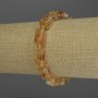 Bransoletka z cytrynem, szlifowany cylindryczny, średnica 13×8 mm, koraliki 4 mm, długość 18 cm, elastyczna