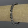 Bransoletka z labradorytu, fasetowane kuleczki, średnica 6 mm, długość 18 cm, elastyczna