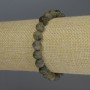 Bransoletka z labradorytem, gładkie kuleczki, średnica 8 mm ±, długość 18 cm, na elastycznej gumce