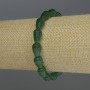 Bransoletka z chryzoprazem w kształcie kropli, średnica 12×8 mm, długość 18 cm, elastyczna