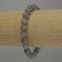 Bransoletka z labradorytu – gładkie kuleczki, średnica ok. 8 mm, długość 18 cm, elastyczna