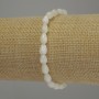 Bransoletka z masy perłowej w kształcie kropli, średnica 8×5 mm, długość 18 cm, elastyczna