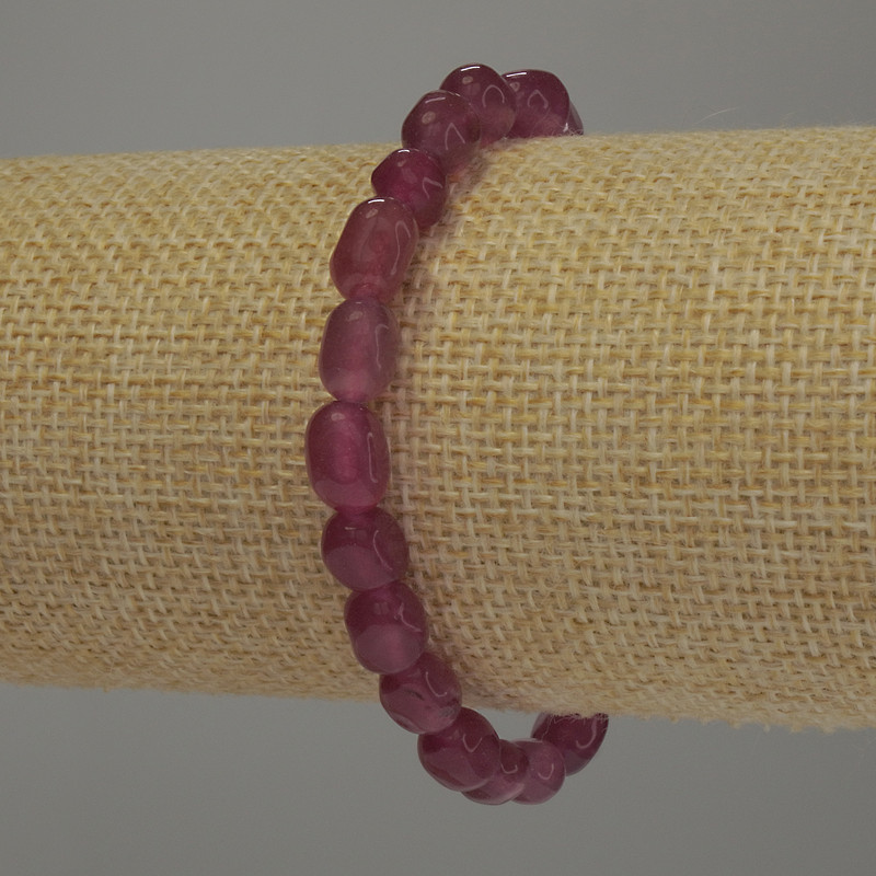Bransoletka z turmalinu fasetowanego, średnica 10×7 mm, długość 18 cm, elastyczna