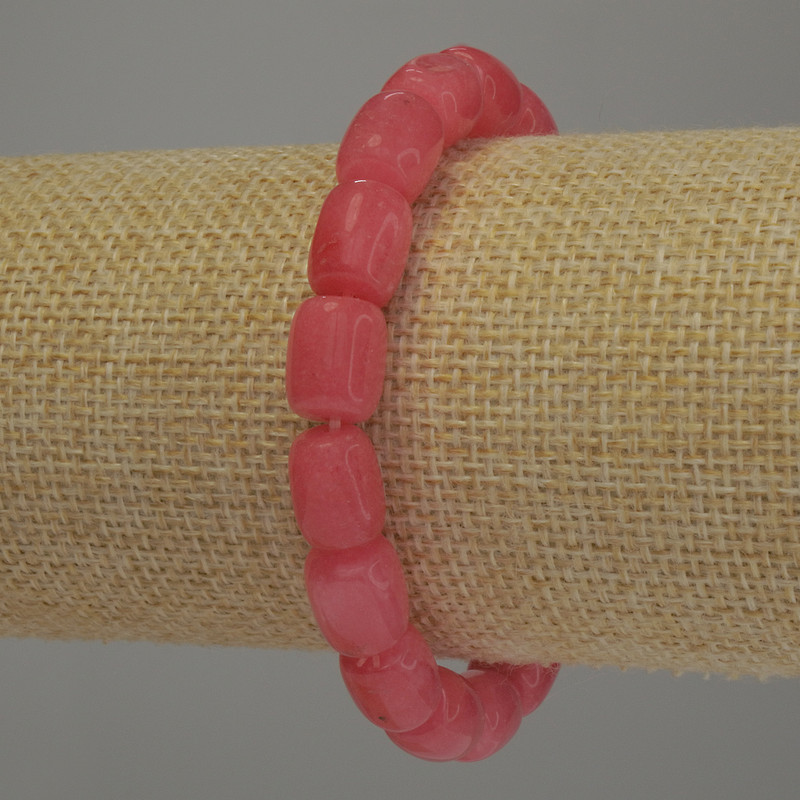 Bransoletka z turmalinem w formie baryłki, średnica 11×8 mm, długość 18 cm, elastyczna