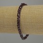 Bransoletka z granatu fasetowane kostki, średnica 4,5×4 mm, długość 18 cm, na elastycznej gumce