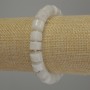 Bransoletka z adularu w formie rondeli, średnica 10x7 mm ±, koraliki 3 mm ±, długość 18 cm, na elastycznej bazie