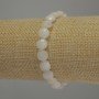 Bransoletka z adularu, fasetowana monetka, średnica 8 mm, długość 18 cm, elastyczna