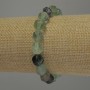 Bransoletka z fluorytu, fasetowane wielokąty, średnica 10×8 mm, długość 18 cm, elastyczna