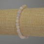 Bransoletka z morganitu, szlifowany sześcian, o boku 5x5 mm, długość 18 cm, elastyczna