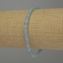 Bransoletka z akwamarynu w kształcie rondeli, średnica 4×2,5 mm, długość 18 cm, elastyczna