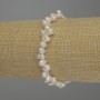 Bransoletka z pereł rzecznych owalnych, średnica 6–8×5 mm, długość 18 cm (elastyczna)