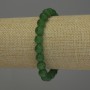 Bransoletka z chryzoprazem, gładkie kule, średnica 8 mm, długość 18 cm, elastyczna