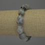 Bransoletka z labradorytu fasetowana, średnica 15–17×12 mm, 18 cm elastyczna