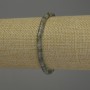 Bransoletka z labradorytu w kształcie rondeli, średnica 4×2 mm, długość 18 cm, elastyczna