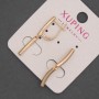 Kolczyki Xuping, średnica 3 mm, długość 27 mm, pozłacane 18K