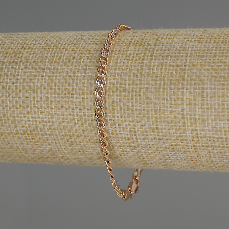 Bransoletka Xuping z pozłacaniem 18K, średnica 4 mm, grubość 1 mm, długość 19 cm