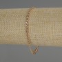 Bransoletka Xuping z pozłacaniem 18K, średnica 4 mm, grubość 1 mm, długość 19 cm