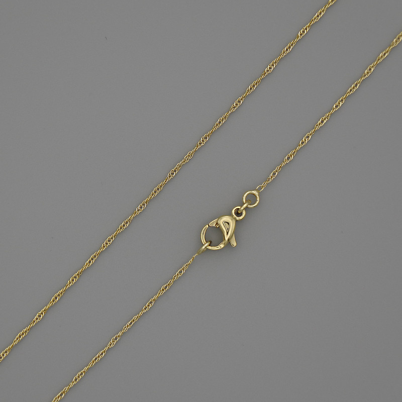 Łańcuszek Xuping pozłacany 18K, grubość 0,5 mm, długość 44 cm
