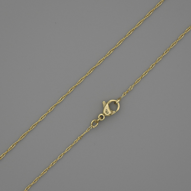 Łańcuszek Xuping Pozłacany 18K, grubość 0,5 mm, długość 48 cm
