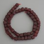 Koraliki z turmalinu w kształcie sześcianu 7×7 mm ± na nitce, długość 37 cm+