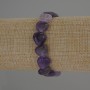 Bransoletka z ametystu w kształcie serca, średnica około 12×12 mm, długość 18 cm, elastyczna