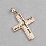 Wisiorek Xuping Krzyż pozłacany 18K z białymi cyrkoniami, wymiary 34×21 mm +