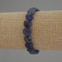 Bransoletka z sodalitu w kształcie serca, średnica 10 mm, długość 18 cm, elastyczna
