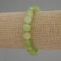 Bransoletka z chryzolitu oliwinowego – fasetowane kostki o wymiarach 8×8 mm ±, koraliki 3 mm ±, długość 18 cm, na elastycznej gumce