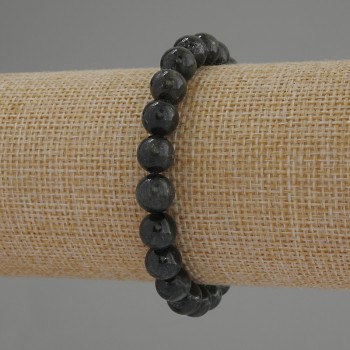 Bransoleta z fuksytu szmaragdowego (muśkowit) – gładkie kulki o średnicy 8 mm, długość 18 cm, elastyczna