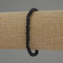 Bransoletka z awenturynem Noc Kairu, gładka kulka 4 mm, długość 18 cm, na elastycznej gumce
