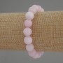 Bransoletka z kunzytu – gładka kulka, średnica 10 mm, długość 18 cm, elastyczna