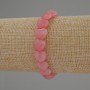 Bransoletka z turmalinu w kształcie serca, średnica koralików 10 mm, długość 18 cm, na elastycznej gumce