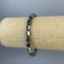 Bransoletka z hematitu w sześciokątach, wielobarwna, średnica 8×5 mm, długość 18 cm, elastyczna