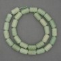 Koraliki z nefrytu cylindryczne, średnica 14×8 mm, długość 39 cm ±