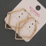 Kolczyki Xuping, średnica 4 mm, długość 37 mm ±, pozłacane 18K