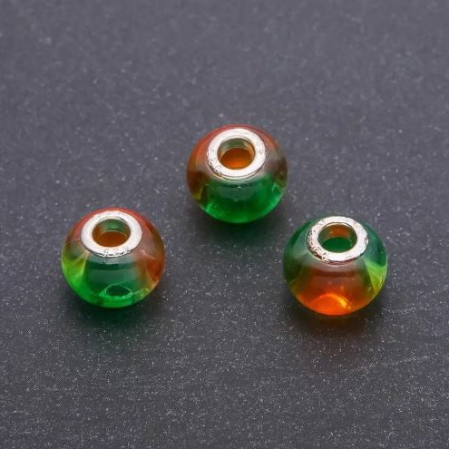 Koralik Pandora plastik, średnica 15×12 mm, otwór 4,5 mm, opakowanie 6 szt.