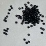 Czarny plastikowy koralik rondel 4×3 mm ± opakowanie 70 g