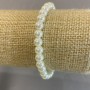 Bransoletka perłowa (akryl) biała, średnica 6 mm, długość 18 cm, elastyczna