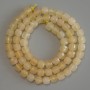 Koraliki cytrynowe w kształcie fasetowanego sześcianu 5×5 mm, na nitce, długość 37 cm+