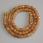 Koraliki cytrynowe fasetowane, sześciany 6 mm ±, na nici, długość 38 cm ±