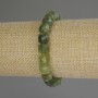 Bransoletka z jadeitu w formie szlifowanych kostek, średnica 8,5 x 8,5 mm, długość 18 cm (elastyczna)