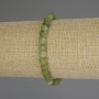 Bransoletka z jadeitu kanadyjskiego – naturalny kamień, fasetowany kubik, średnica około 5,5 mm, długość 18 cm (elastyczna)