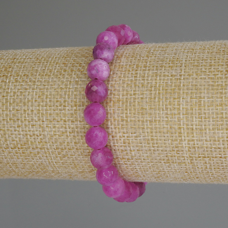 Bransoletka z turmalinu – fasetowana kulka o średnicy około 8 mm, długość 18 cm (elastyczna)