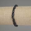 Bransoletka ze szungitu fasetowana, średnica 8–12×7 mm, długość 18 cm, elastyczna