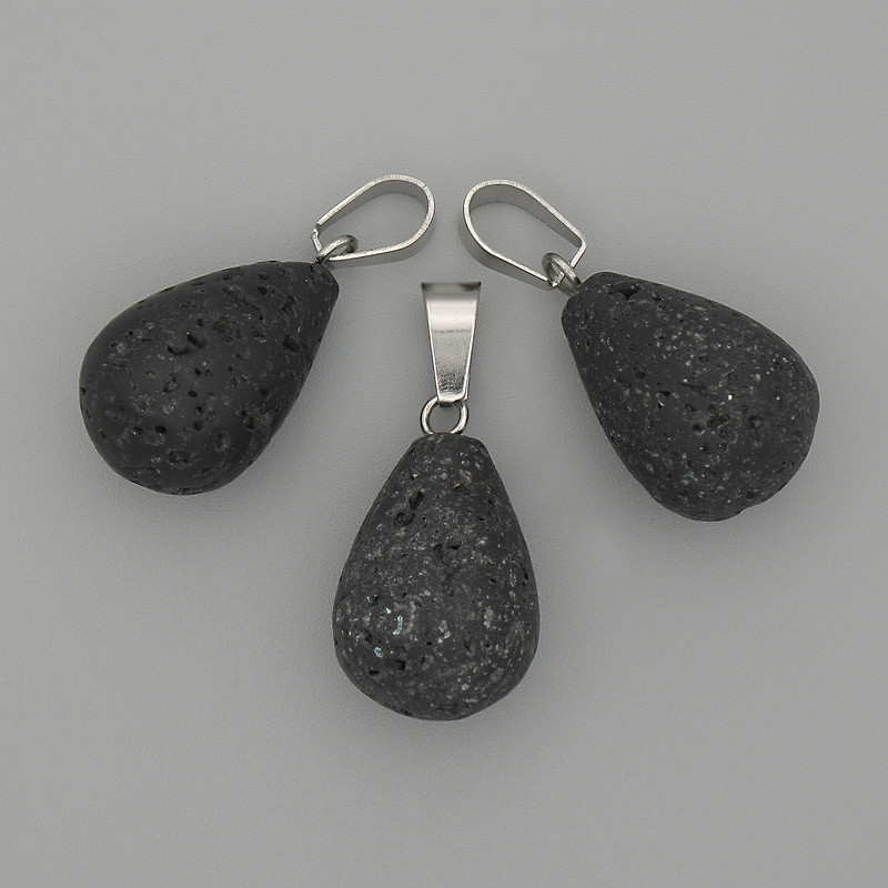 Wisiorek Kropla lawy 19×13 mm ±, długość 29 mm ±