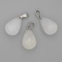 Wisiorek Kropla z górskiego kryształu, 19×13 mm, długość 29 mm+