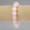 Wyprzedaż! Bransoletka z różowego kwarcu – kuleczka, średnica 12 mm, długość 18 cm, elastyczna